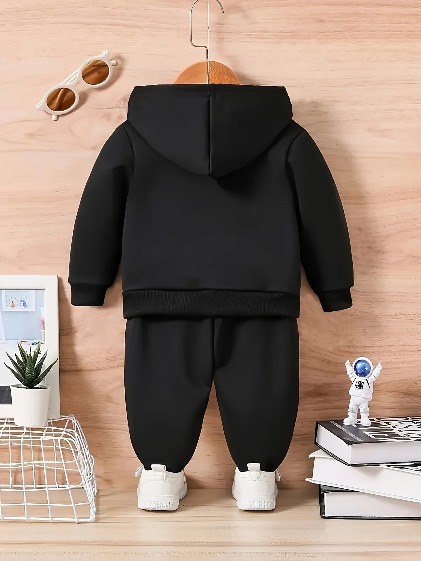 Baby Boys Fleece Hoodie Set – Ages 6M–3Y