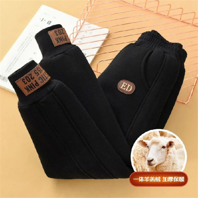 Pantalones de invierno de felpa para niños – Edades de 4 a 14 años