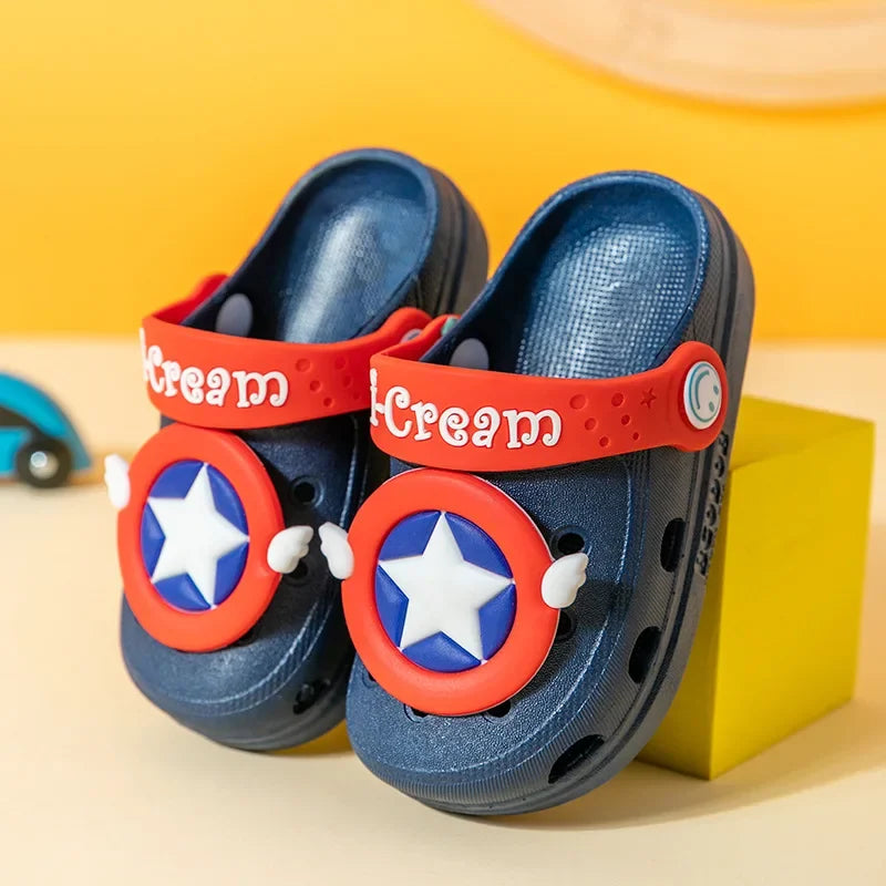 Sandales pour enfants à motifs de dessins animés pop, 1 à 5 ans