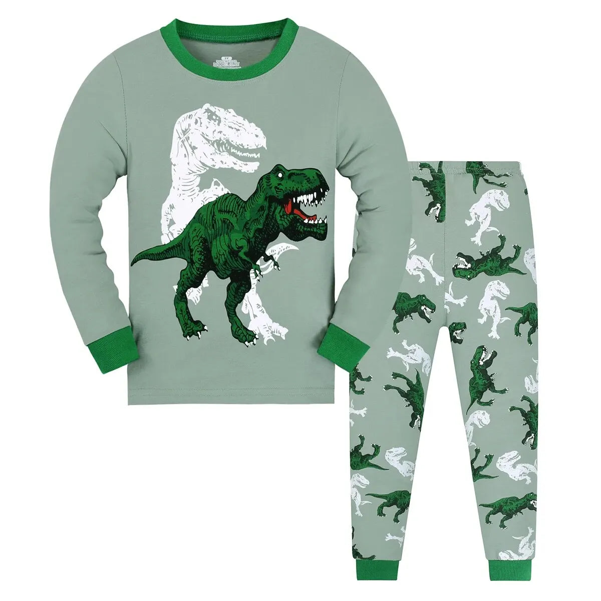 Boys Dinosaur Pajama Set – Ages 2–9