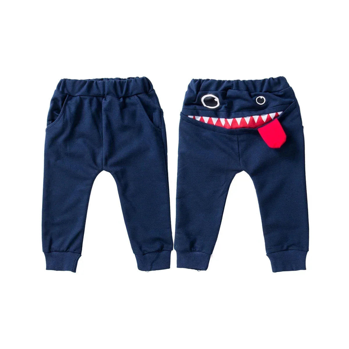 Pantalon harem imprimé requin pour tout-petits – 6 mois à 4 ans