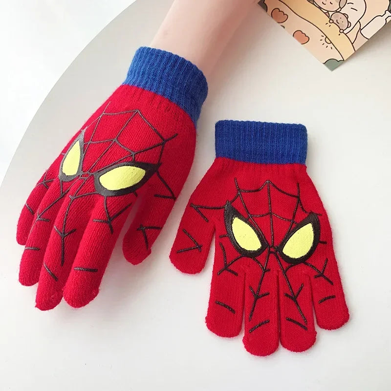 Kinder-Spinnenstrickhandschuhe