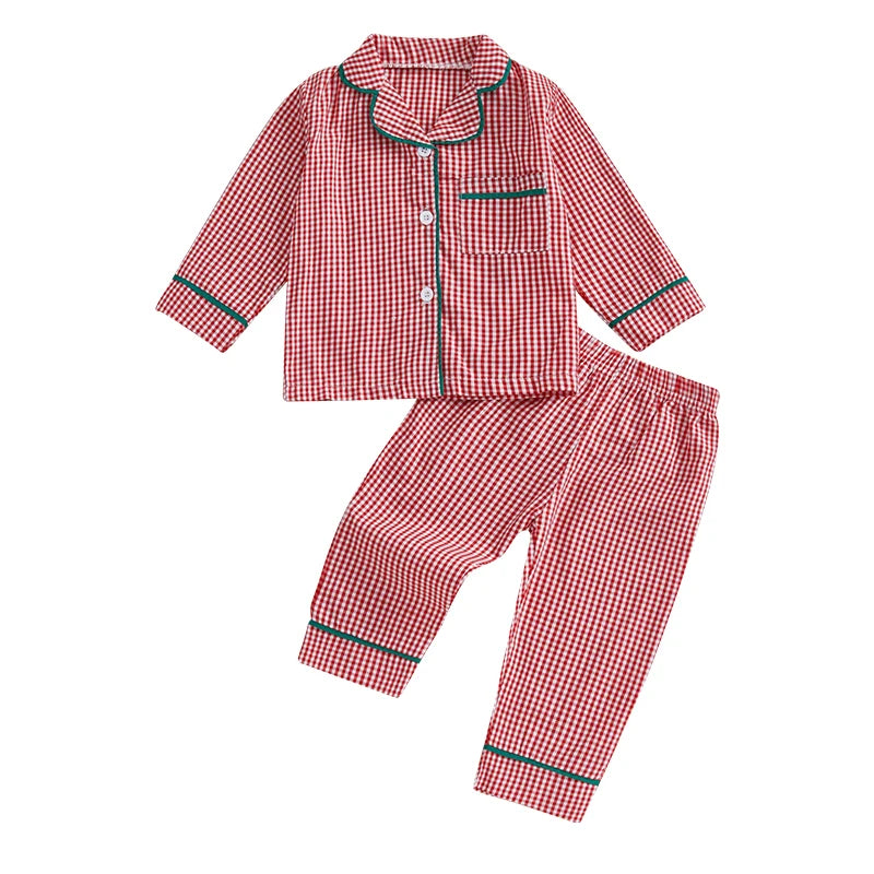 Toddler Christmas Pajama Set – Ages 6M–4Y