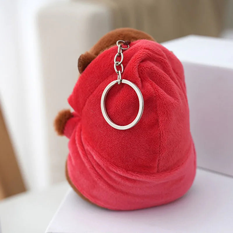 Cute Capybara Plush Keychain – Soft Bag Charm & Car Pendant