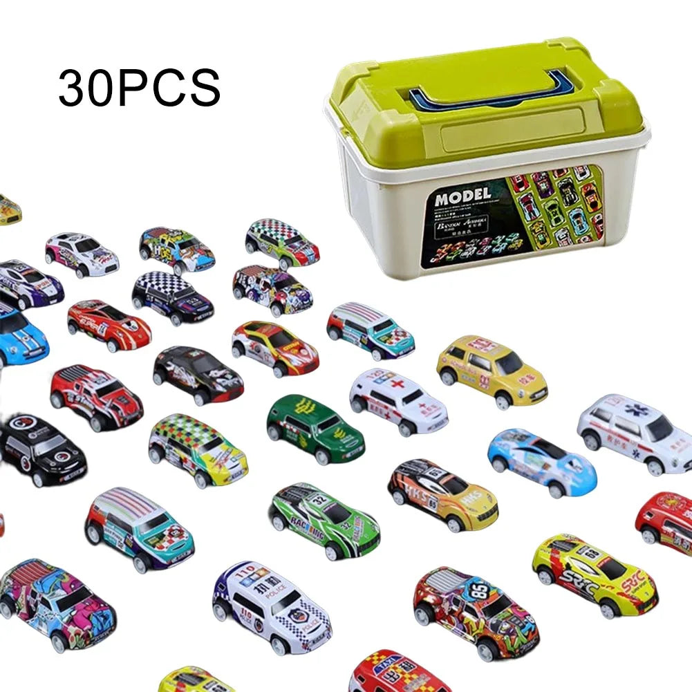 Coffret de voitures avec boîte de rangement – Cadeau pour enfants