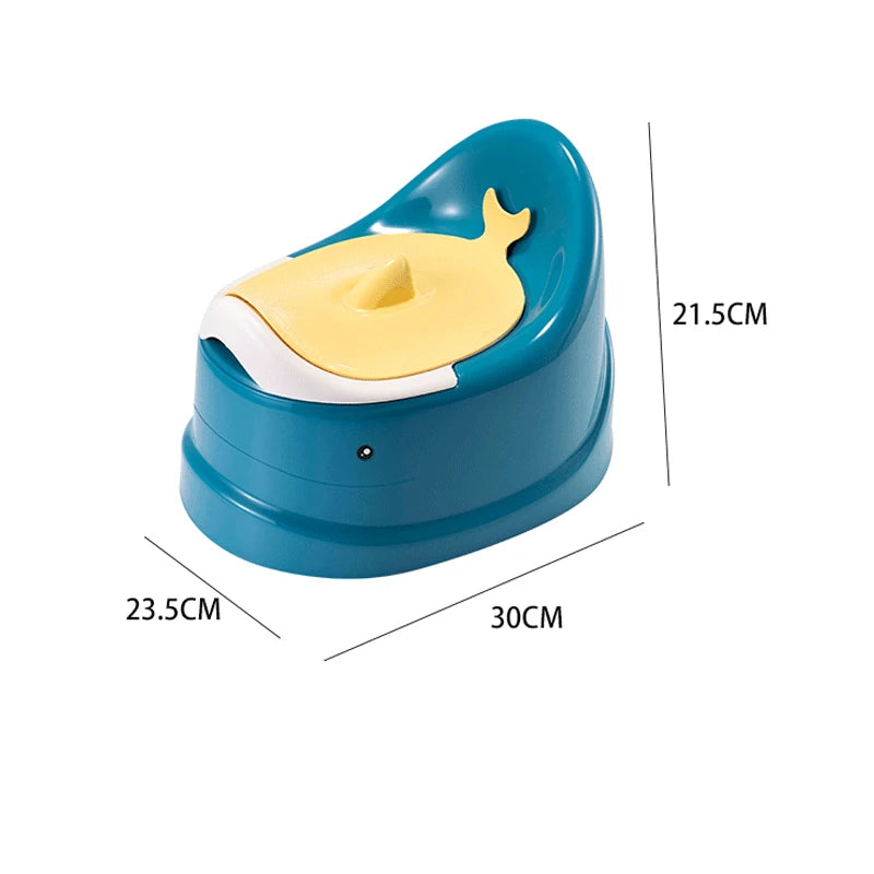 Orinal con forma de ballena antideslizante y tapa 