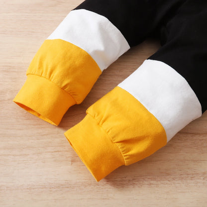 Set tuta in cotone 2 pezzi felpa e pantaloni per bambini Happy Everyday