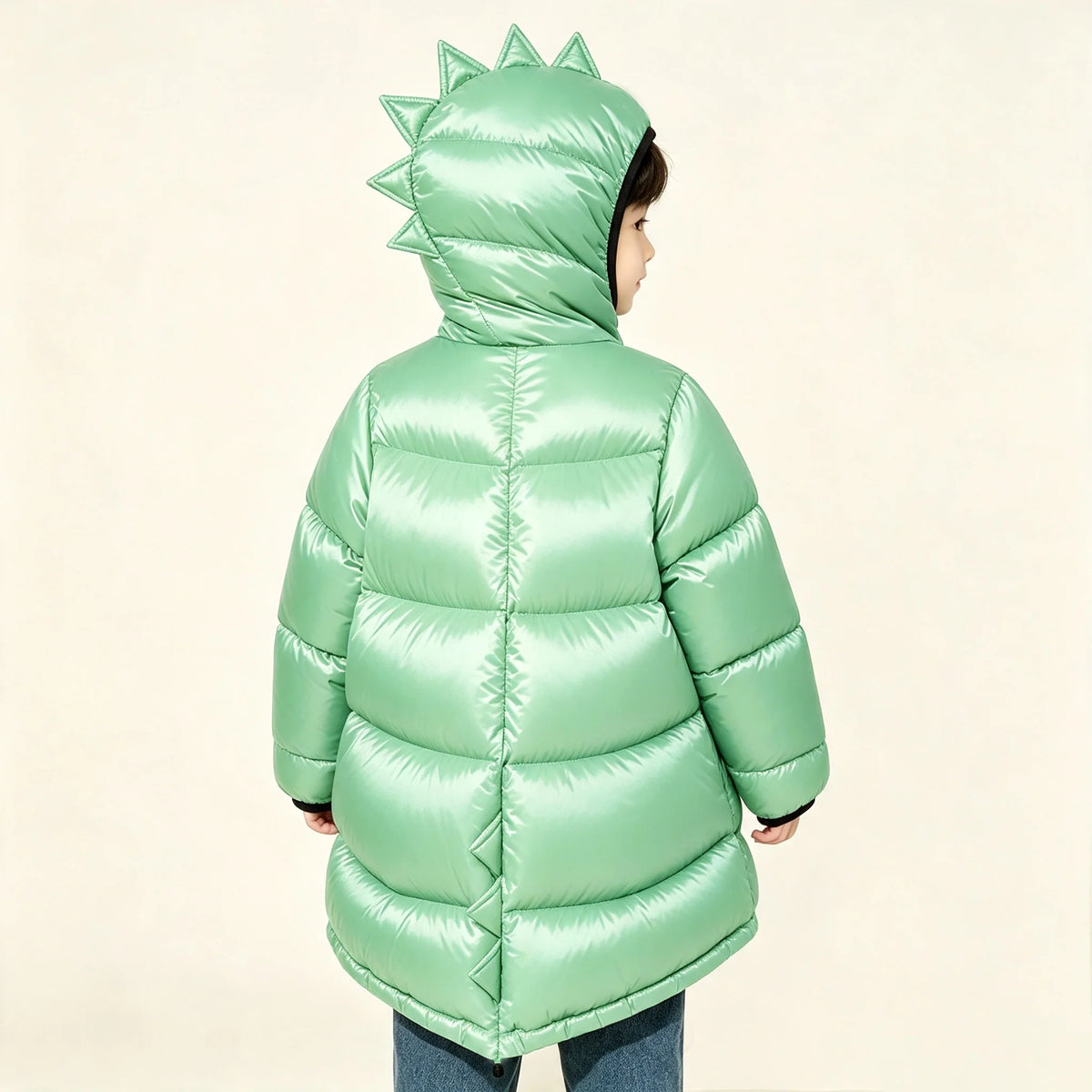 Kids Dinosaur Winter Parka – Ages 1–6