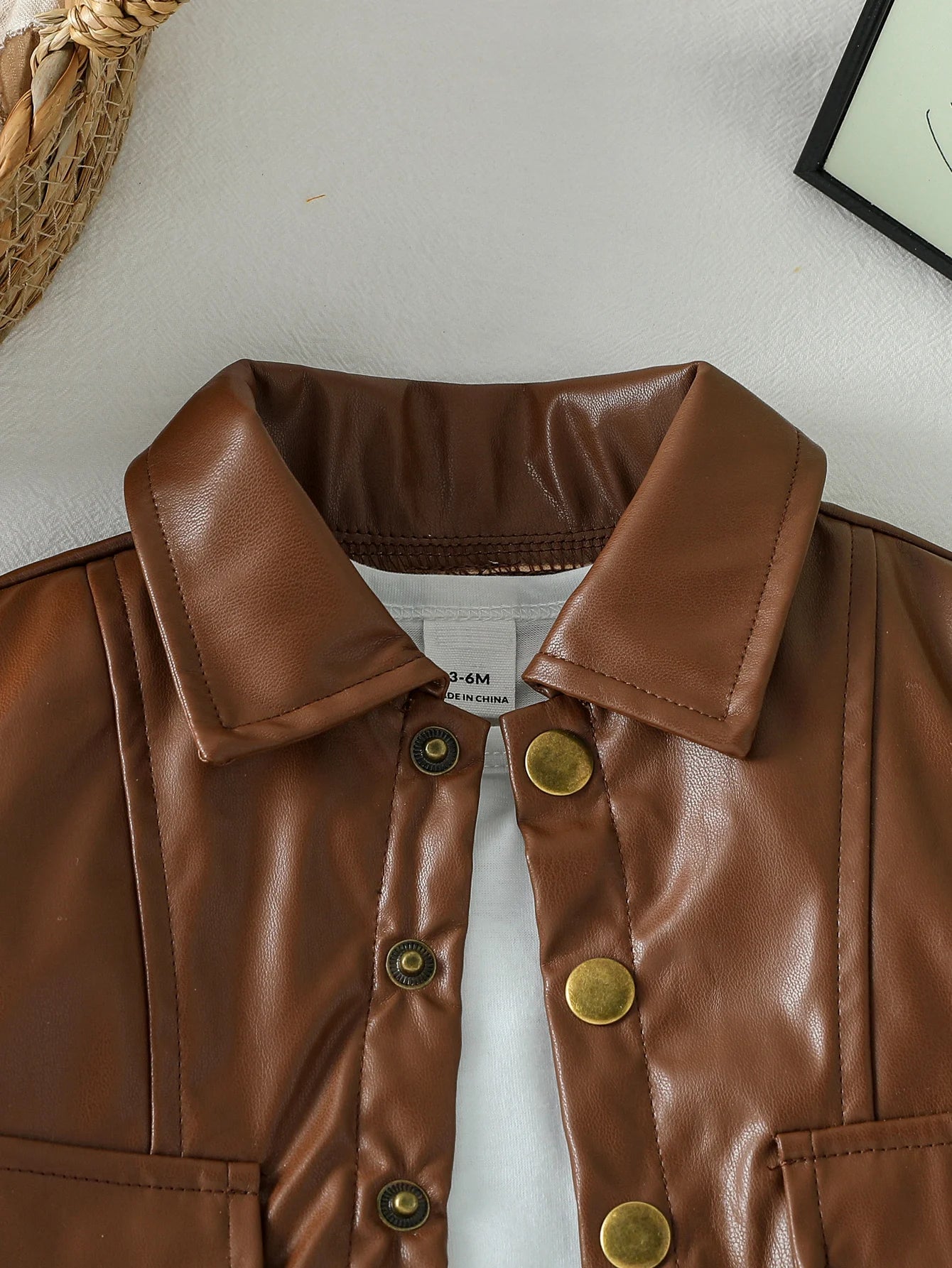 Baby Boys Stand Collar Jacket – Ages 3M–3Y