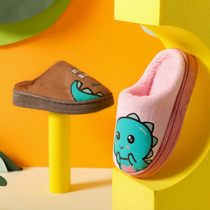 Pantofole calde e imbottite per bambini con mostro