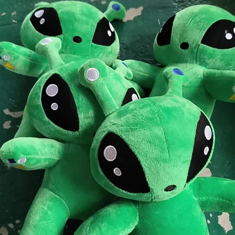 Green Alien Plush Pillow Doll – 15–35 cm (5.9–13.8 in)