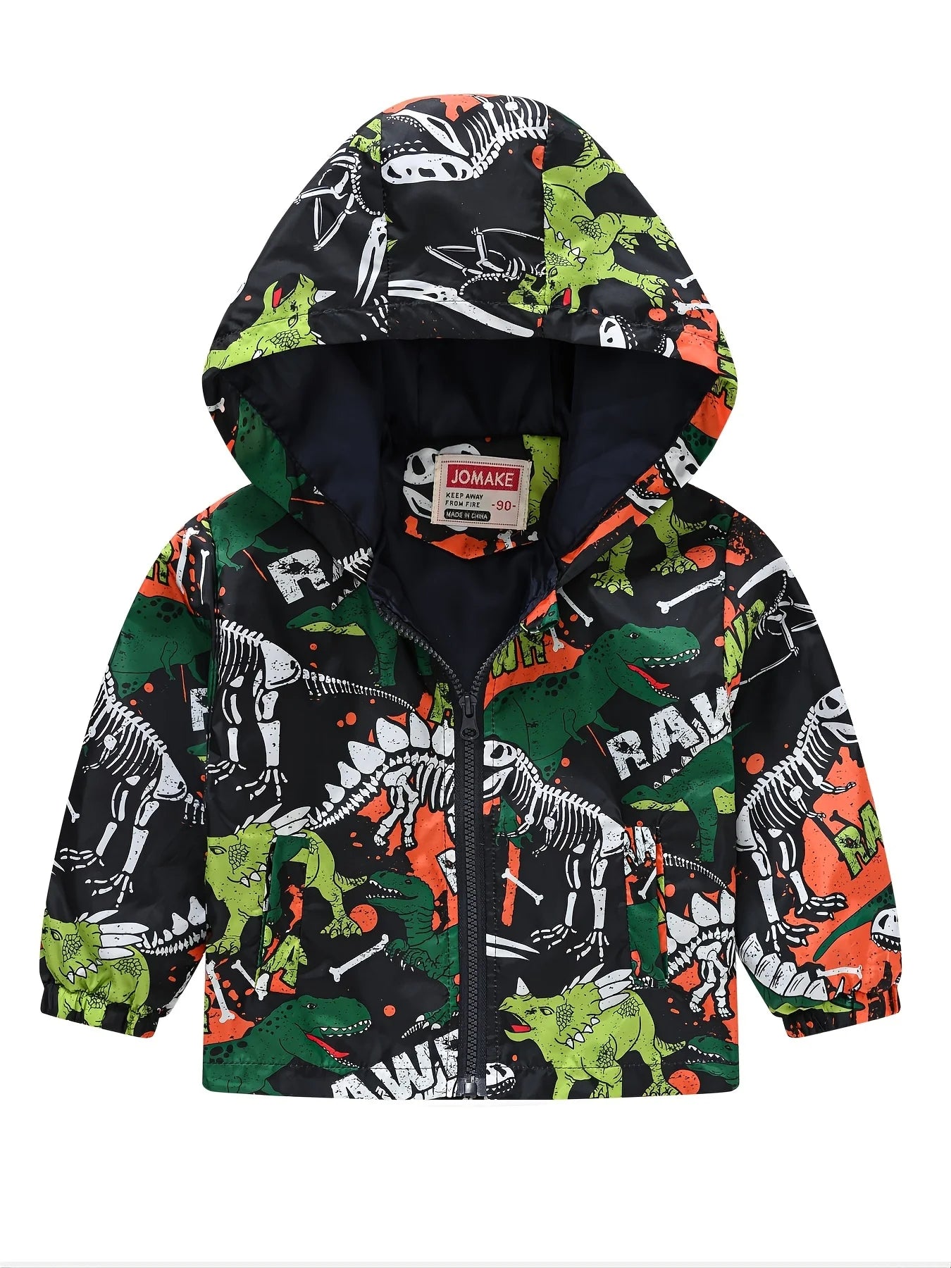 Kids Dinosaur Hooded Jacket – Ages 1-7 Years