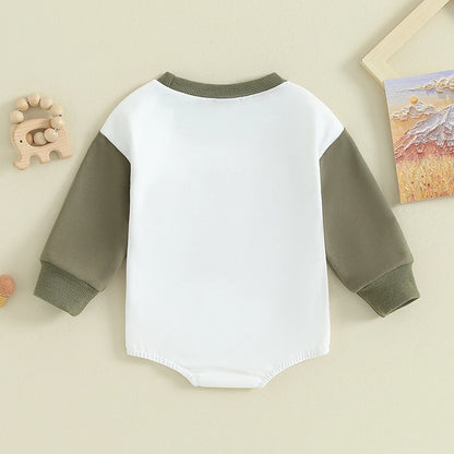 Sweatshirt with Romper Closure "Mama's Boy"