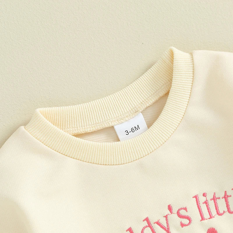 Sweatshirt with Romper Closure "Little Girl"