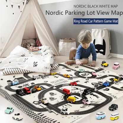 Tappeto da gioco per bambini "Streets in the City" Multivariante