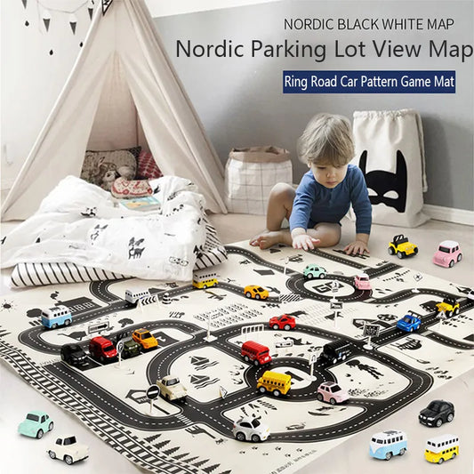 Tappeto da gioco per bambini "Streets in the City" Multivariante