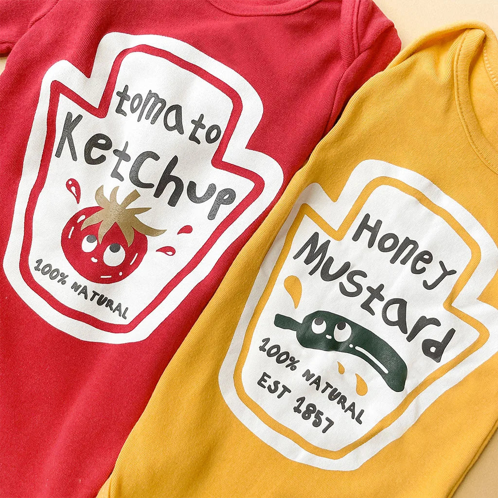 Déguisement bébé Ketchup et Moutarde – 0–24 mois