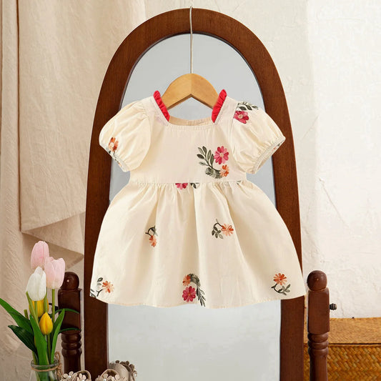 Baby Floral Embroidered Princess Dress