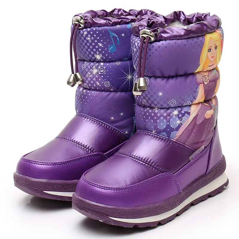 Kids Warm Winter Snow Boots – Ages 3–12