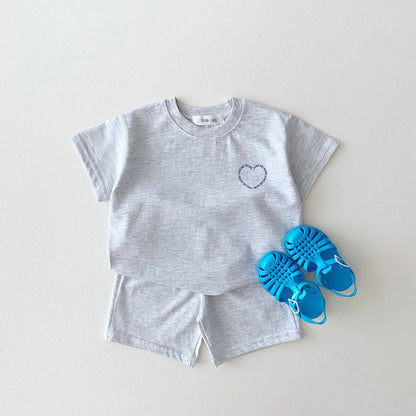 Set T-shirt e pantaloni per bambini Love Me More multivariante