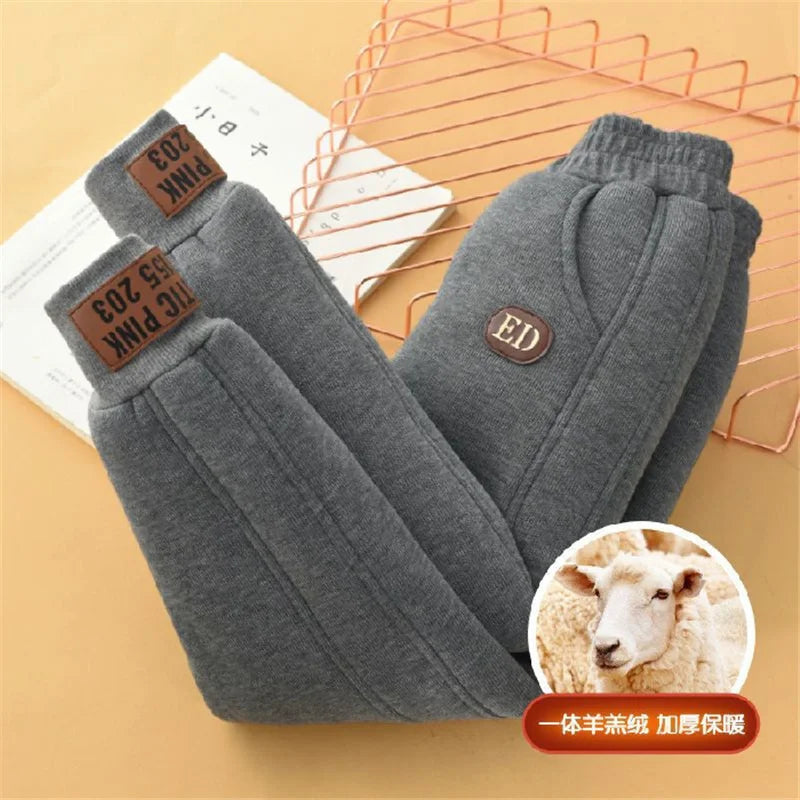 Pantalones de invierno de felpa para niños – Edades de 4 a 14 años