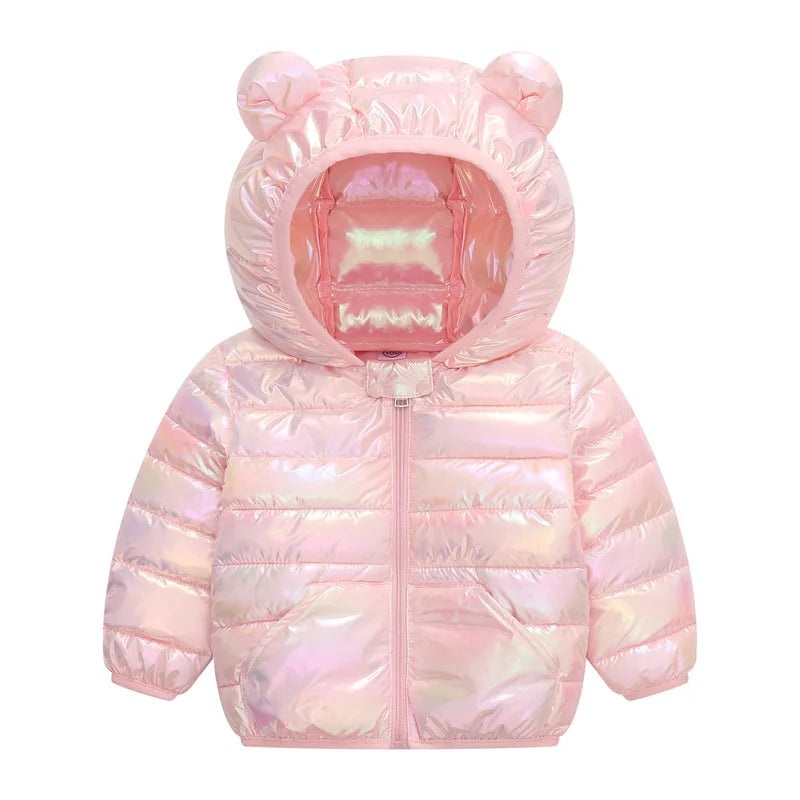 Baby Glossy Hooded Jacket – 12 Months–5 Years