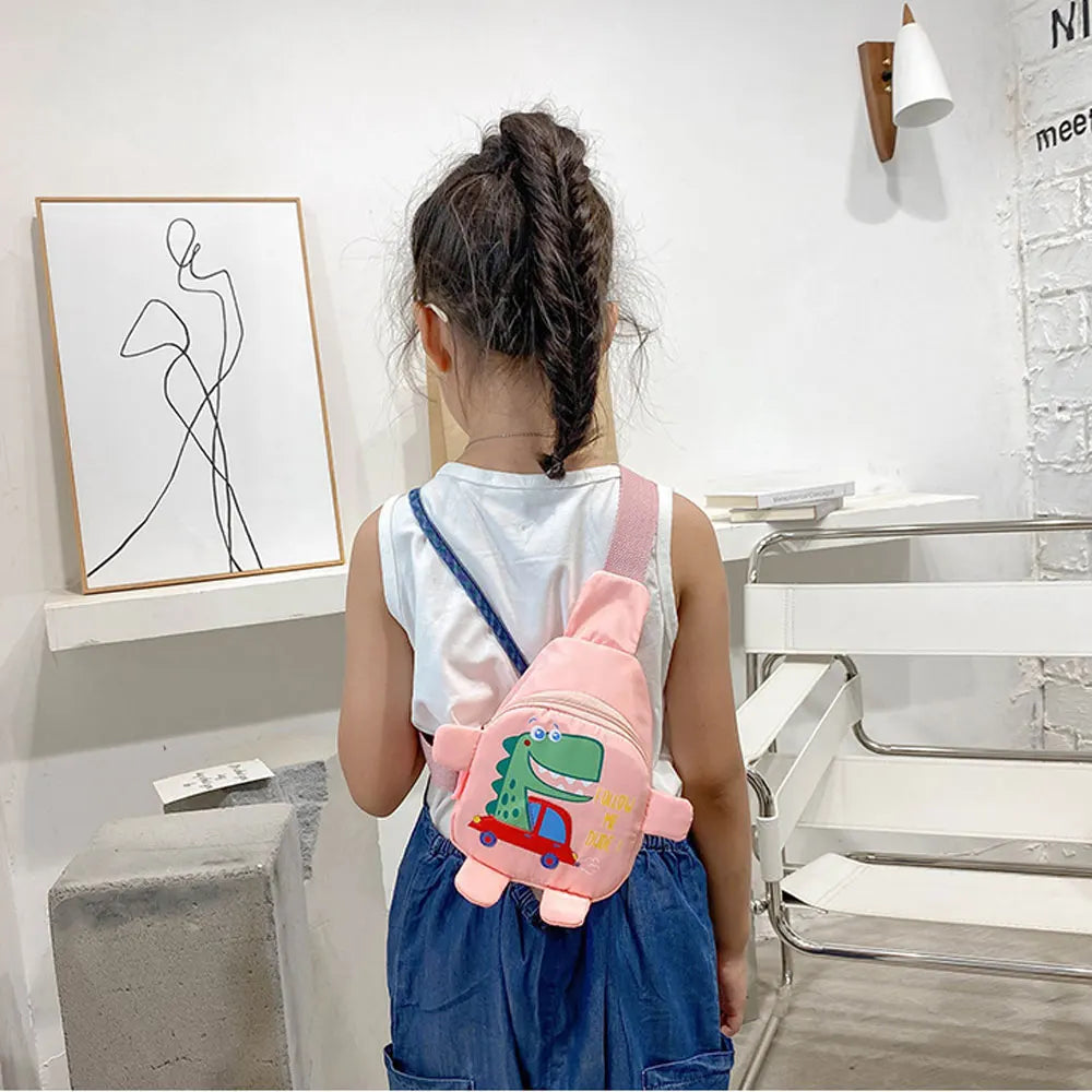 Mochila Bandolera Dino para Niños Multivariante 
