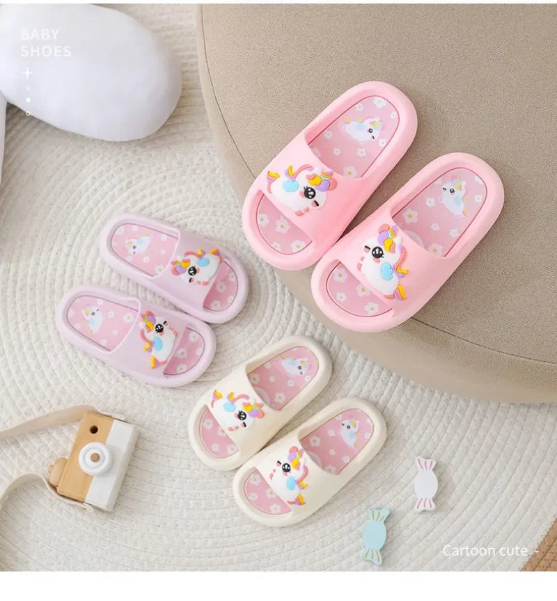 Pantoufles Licorne Rêve Enfants Douces 2-6 ans