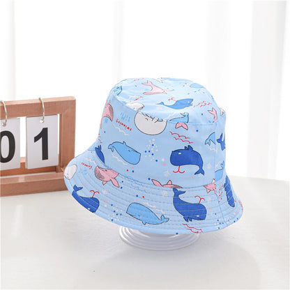 Multi-variant patterned print bucket hat for children