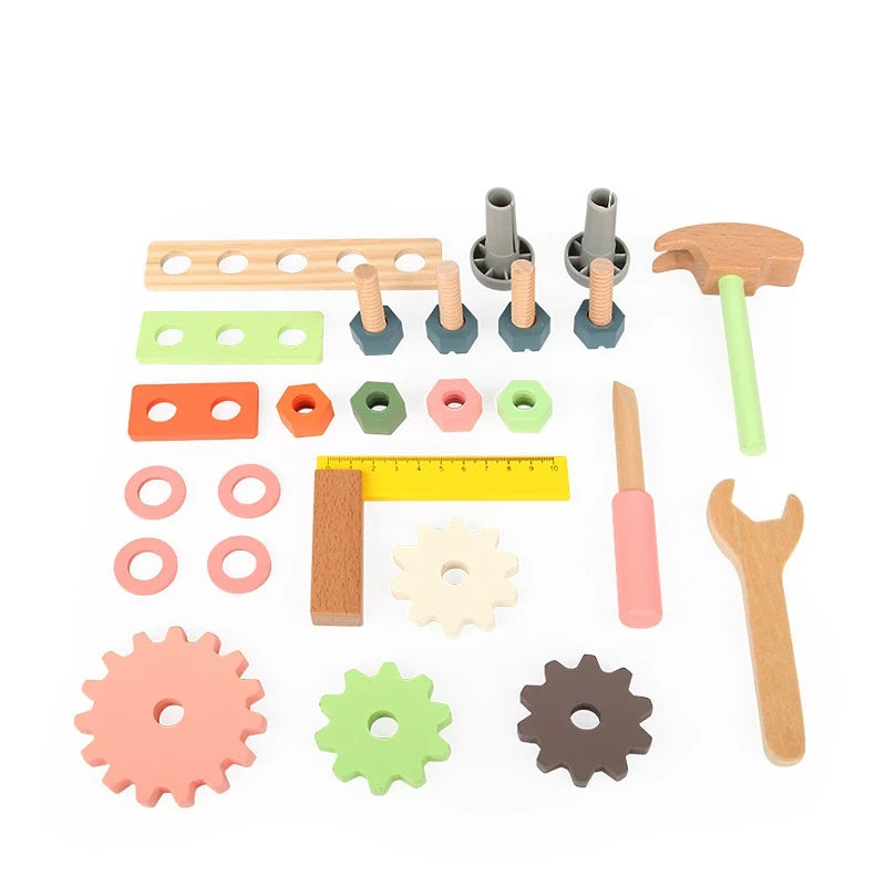 Workbench Toy with Mechanical Tools for Children