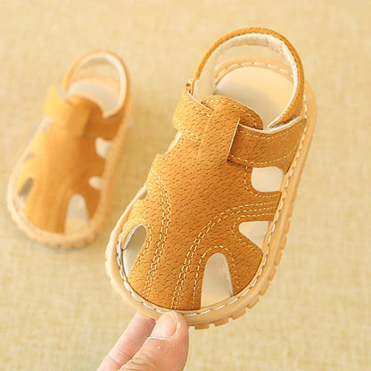 Soft Baby Sandals for First Steps – Anti-Slip 6M - 18M