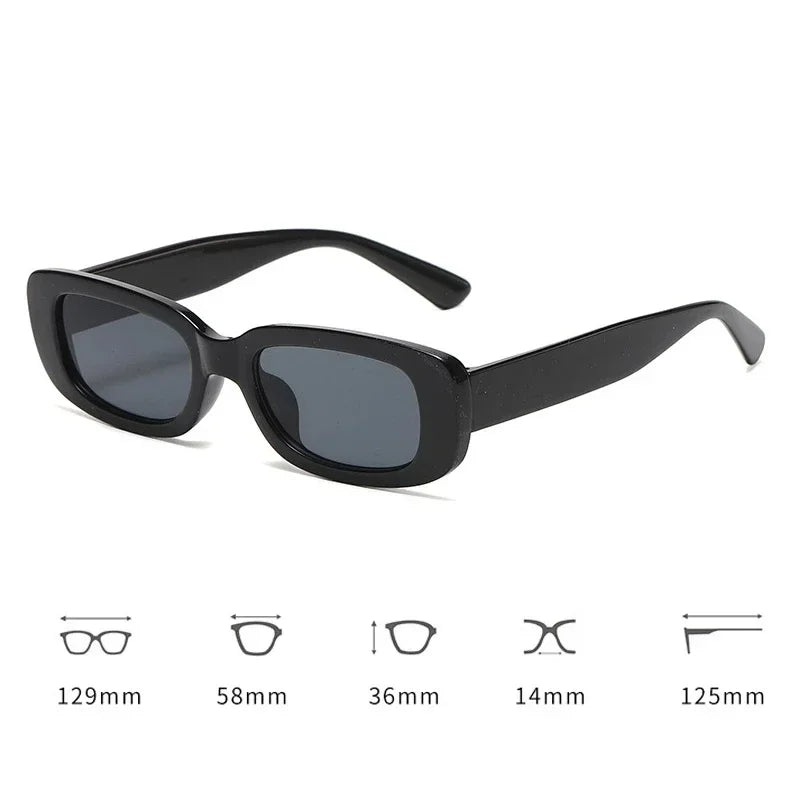Kids Vintage Rectangle Sunglasses – UV400 Protection