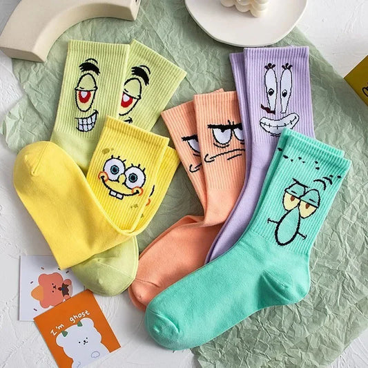 Kids Cartoon Crew Socks – 5 Pair Pack