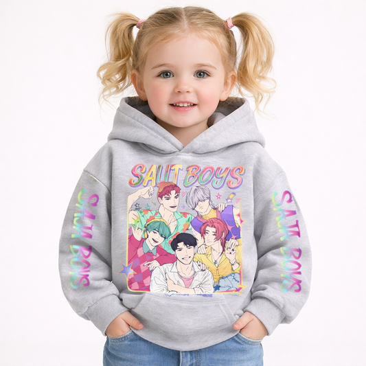Colorful Music KPop-Inspired Hoodie for Kids (Ages 3–14)
