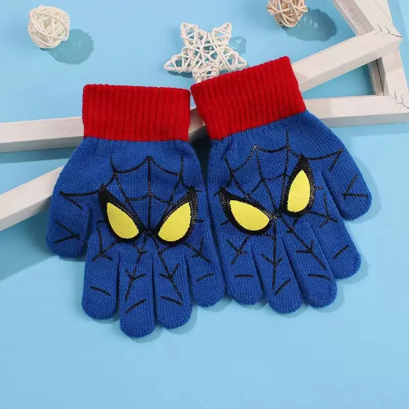 Kinder-Spinnenstrickhandschuhe