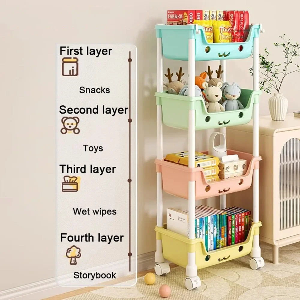 Organizzatore di stoccaggio dei giocattoli per bambini multivariante