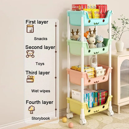 Organizzatore di stoccaggio dei giocattoli per bambini multivariante