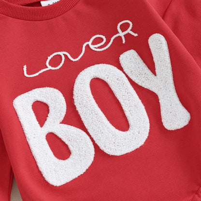 Sudadera con cierre de pelele "Lover Boy"