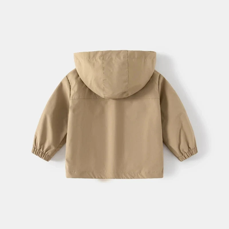 Kids Hooded Windbreaker Jacket