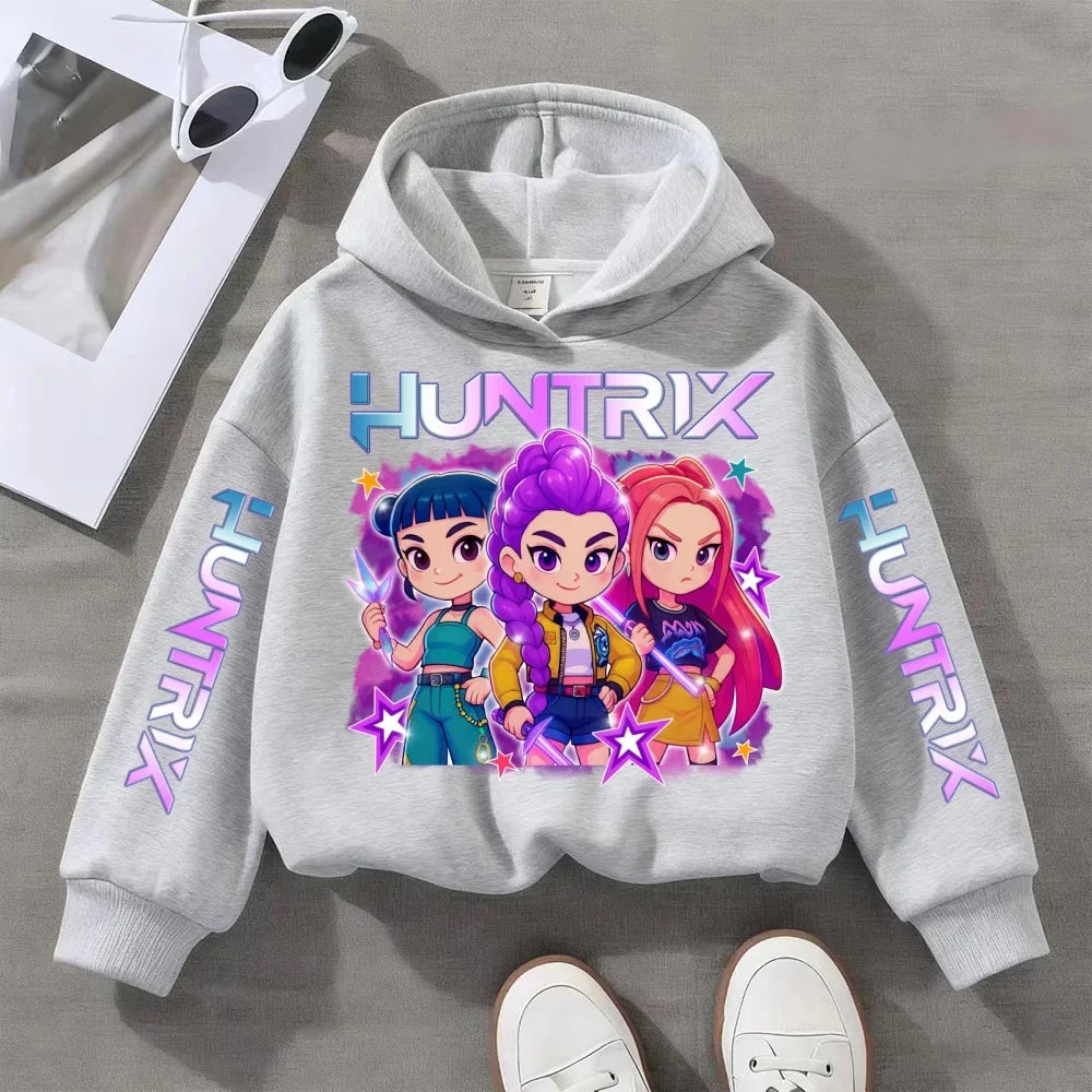 Colorful Music KPop-Inspired Hoodie for Kids (Ages 3–14)