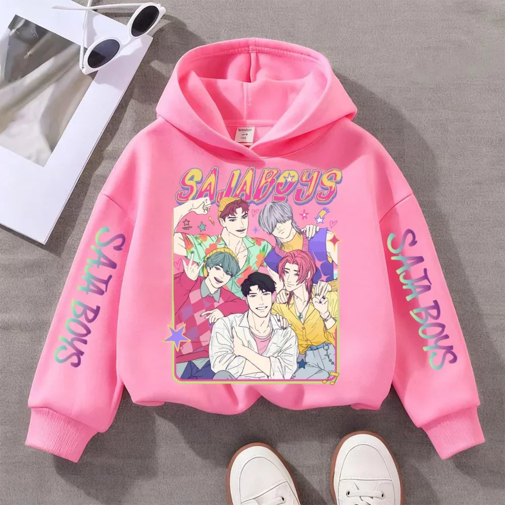 Colorful Music KPop-Inspired Hoodie for Kids (Ages 3–14)