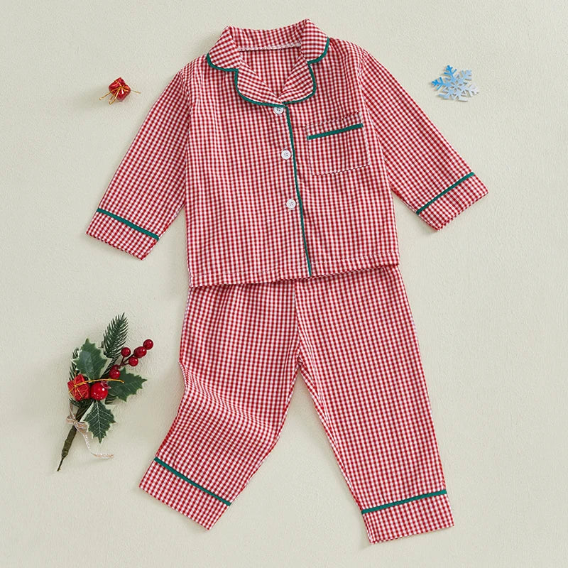 Toddler Christmas Pajama Set – Ages 6M–4Y