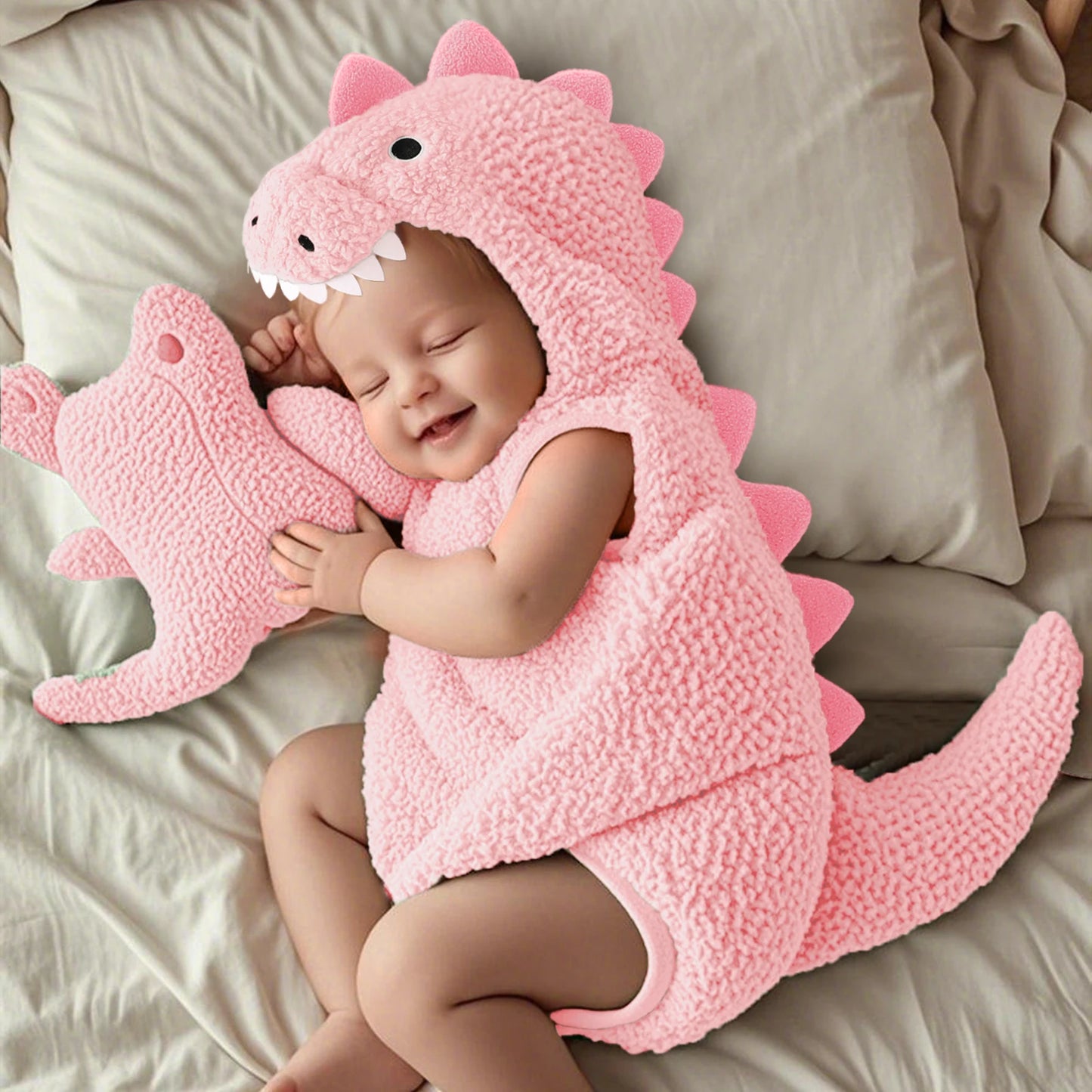 Baby Dinosaur Romper Costume – 0–18 Months