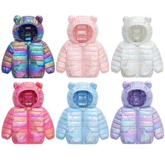 Baby Glossy Hooded Jacket – 12 Months–5 Years