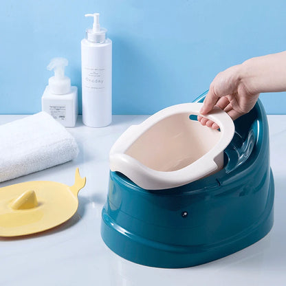 Orinal con forma de ballena antideslizante y tapa 
