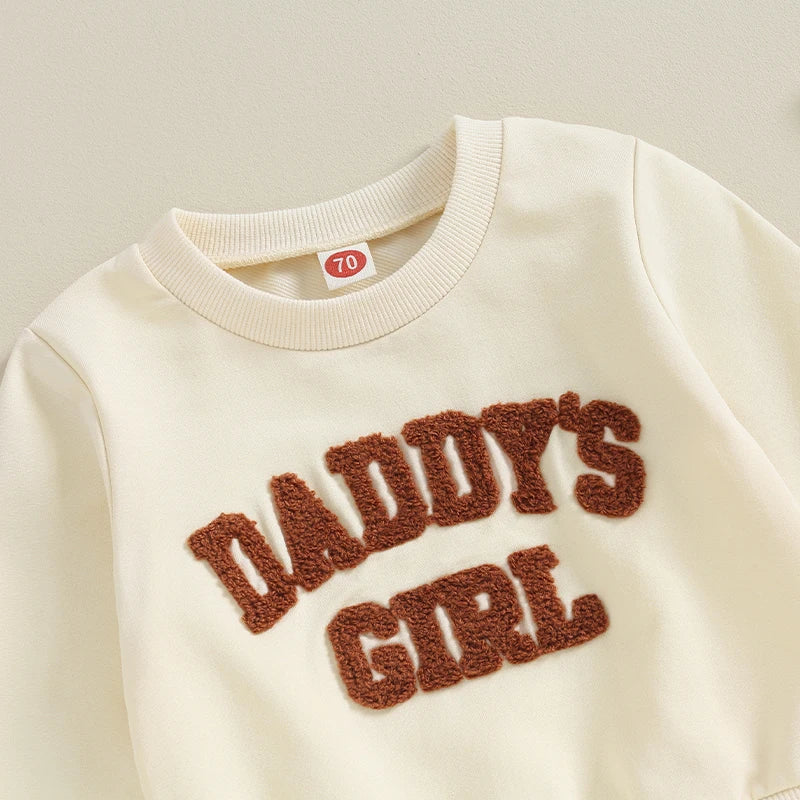 Completo pantaloni e felpa "Daddy's Girl" Multivariante