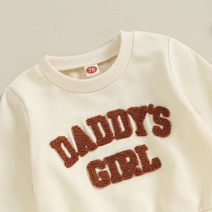 Completo pantaloni e felpa "Daddy's Girl" Multivariante