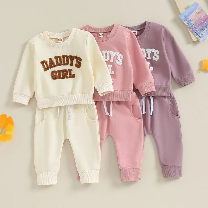 Completo pantaloni e felpa "Daddy's Girl" Multivariante