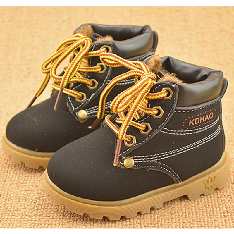 Botas con suela de tacos y cordones para niños Multivariante 