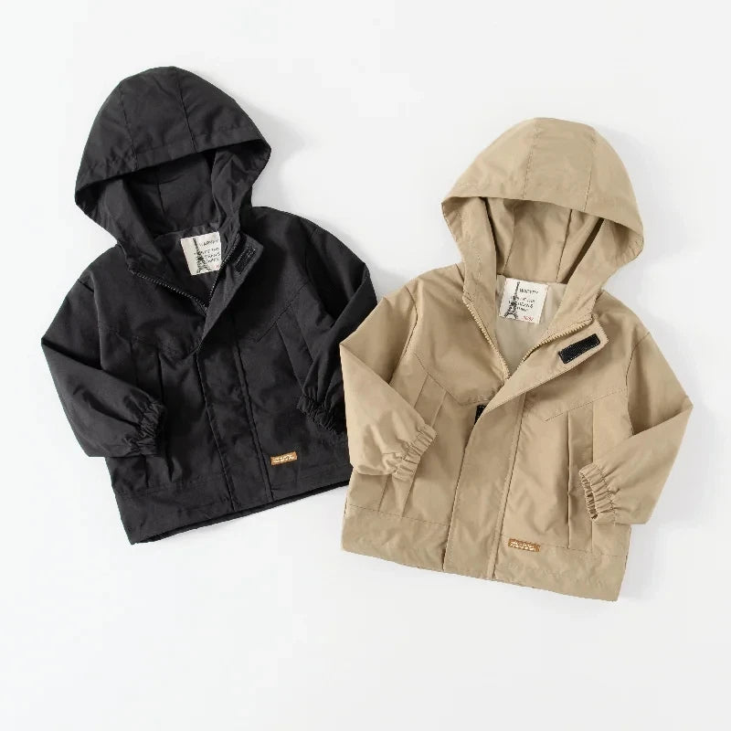 Kids Hooded Windbreaker Jacket